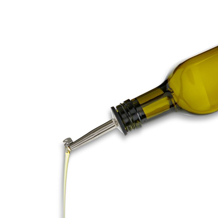 Green 17oz Olive Oil Bottle with Pourer