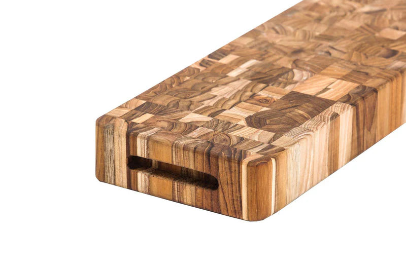 End Grain 18x6x2 Cheeseboard Butcher Block w/Hand Grips