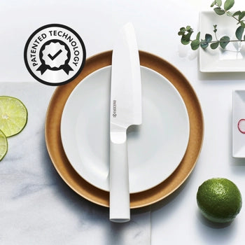 Innovationwhite, 5.5" Ceramic Santoku Knife, White