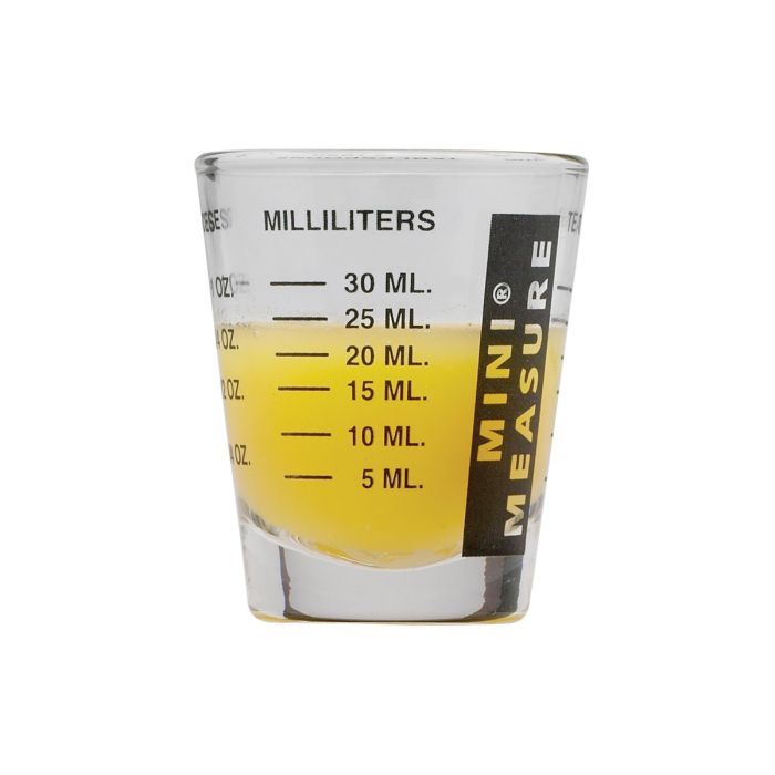 Black Glass Mini Measure