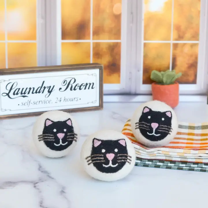 Dryer Ball Cat Black Kitty