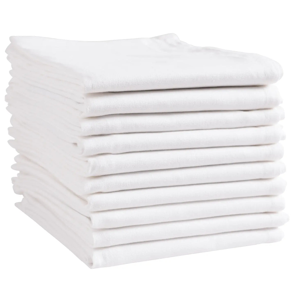 White S/10 Plain Weave Kitchen Towels
