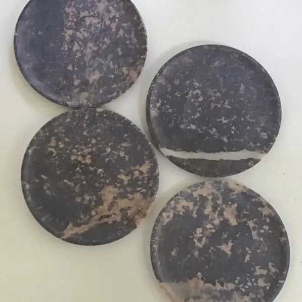 3" Soapstone S/4 Round Coasters