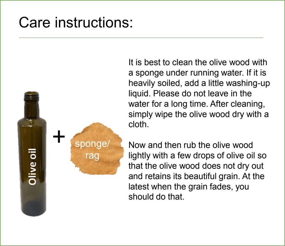 Olive Wood Utensil Holder