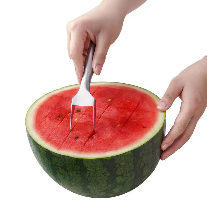 Stainless Watermelon Slicer & Fork