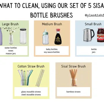 S/5 Sisal Bottle Brushes