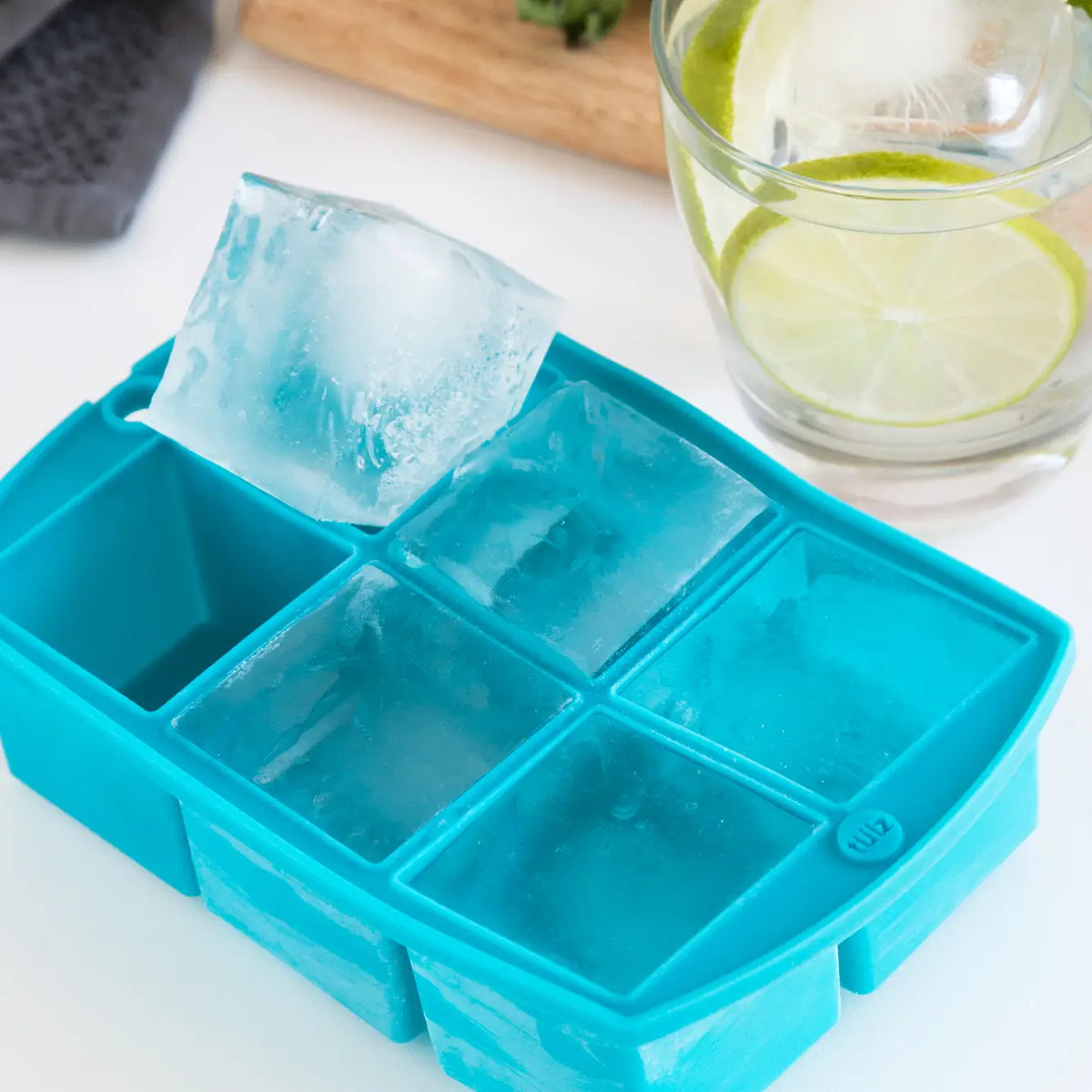 Mega Ice Block Tray, Teal, 7.25" X 4.5" X 2"