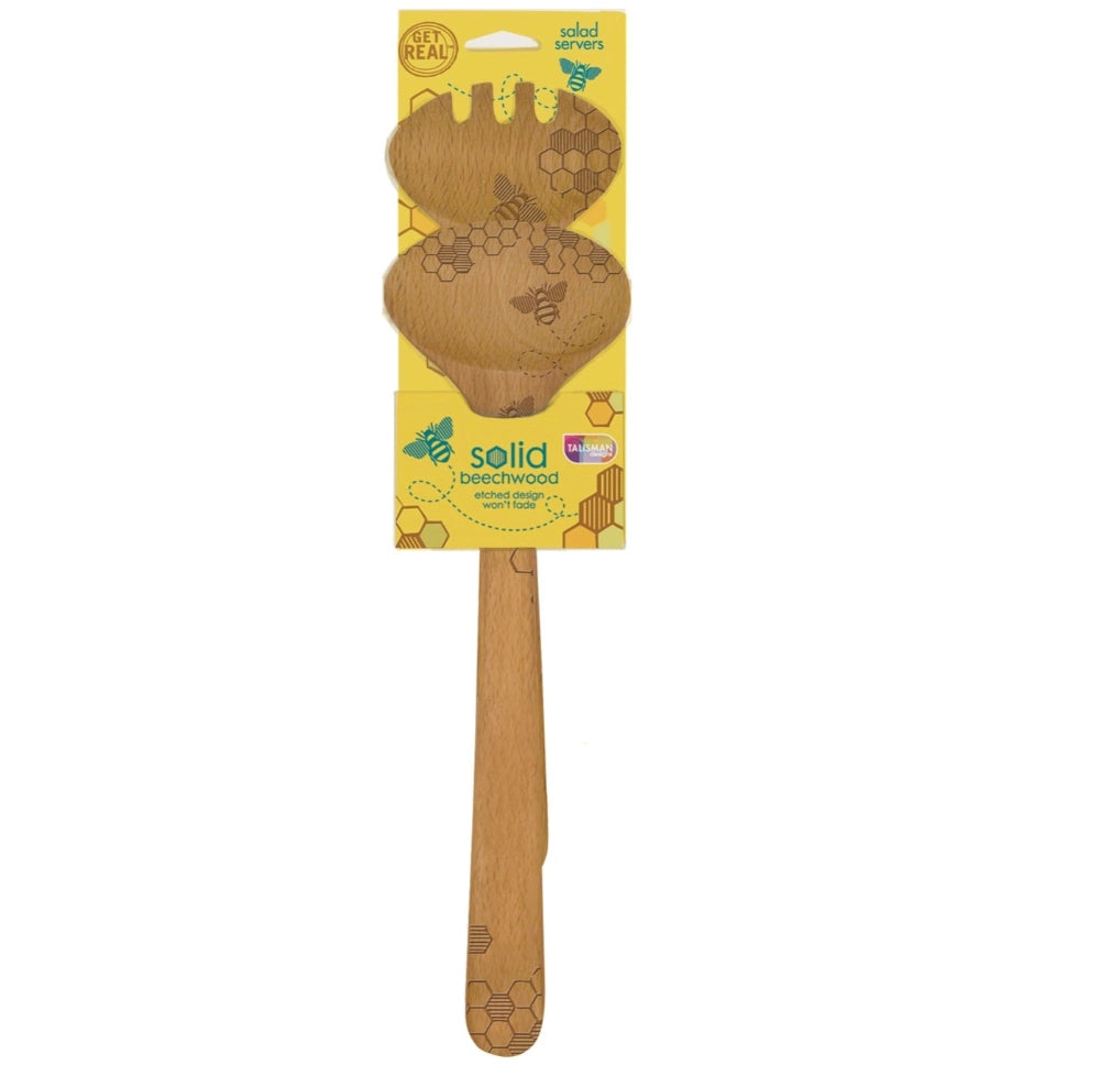 Bee Salad Set, Beechwood