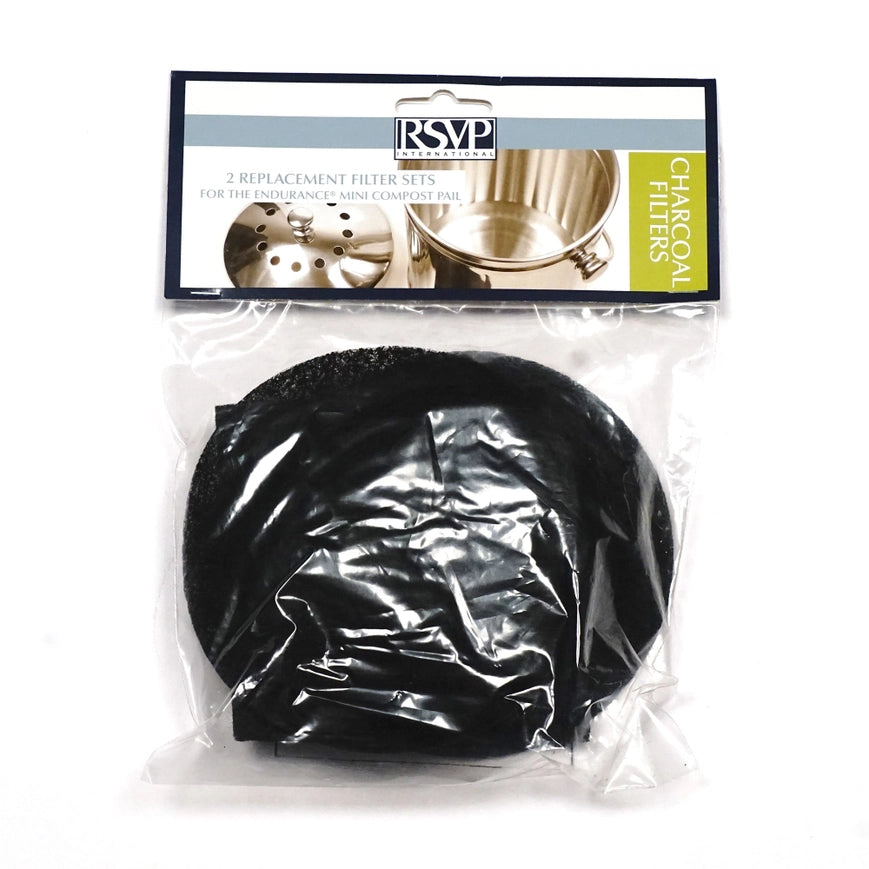 Filters S/2 For Stainless Compost Pail / Bin, 1/2 Gallon