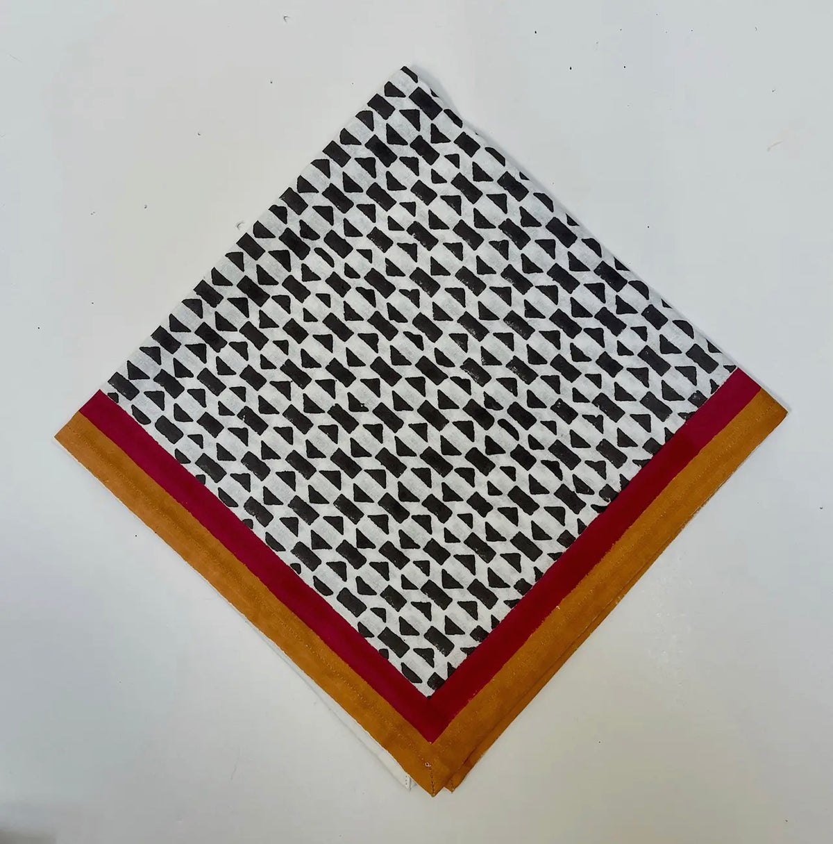 Napkin Square Circle Red Orange