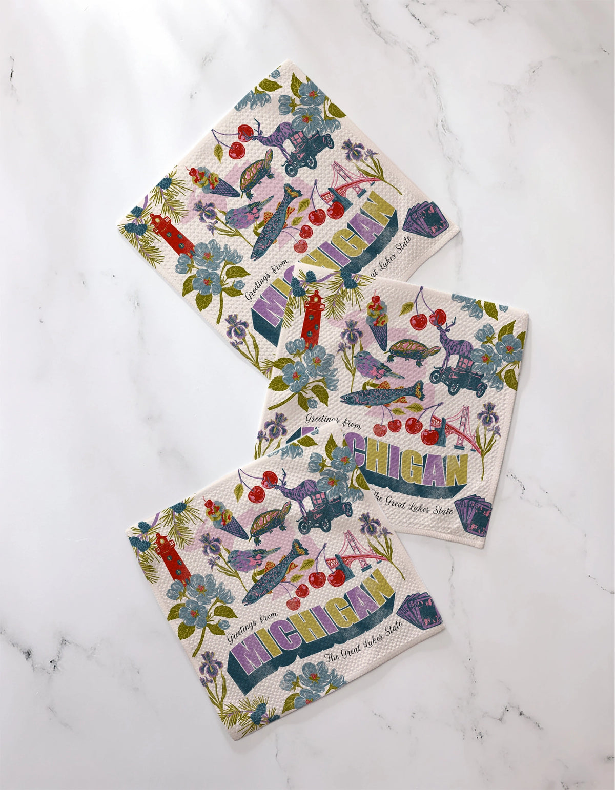 Michigan Dishcloth Set