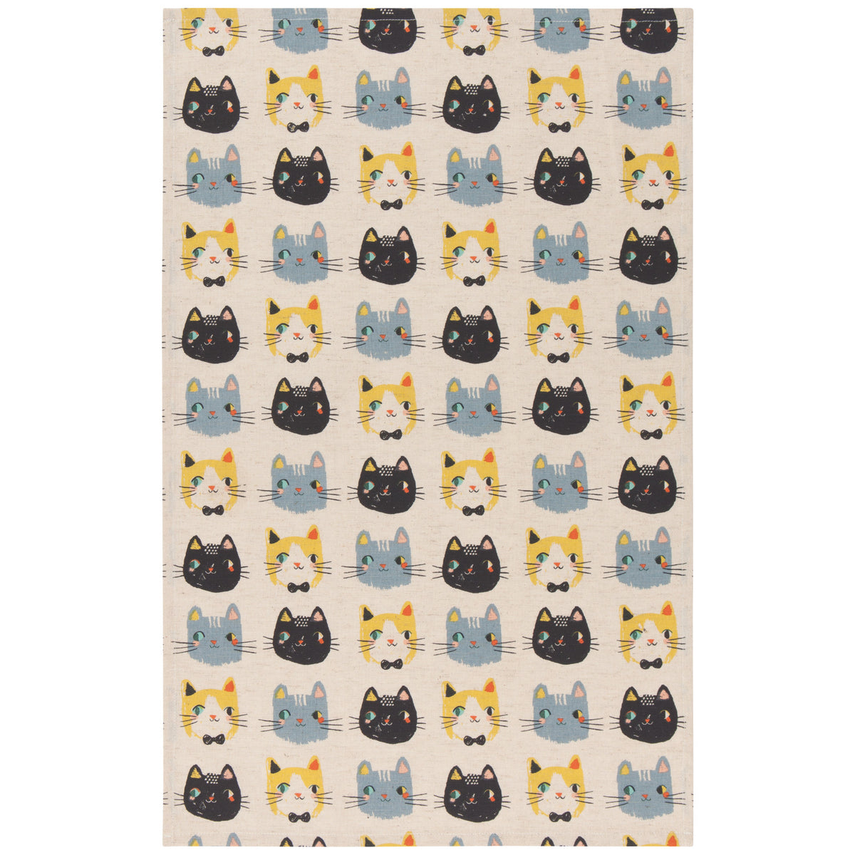 S/2 Meow Meow Dishtowels