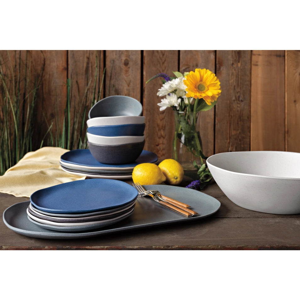 Graphite Fresco Melamine Cereal Bowl