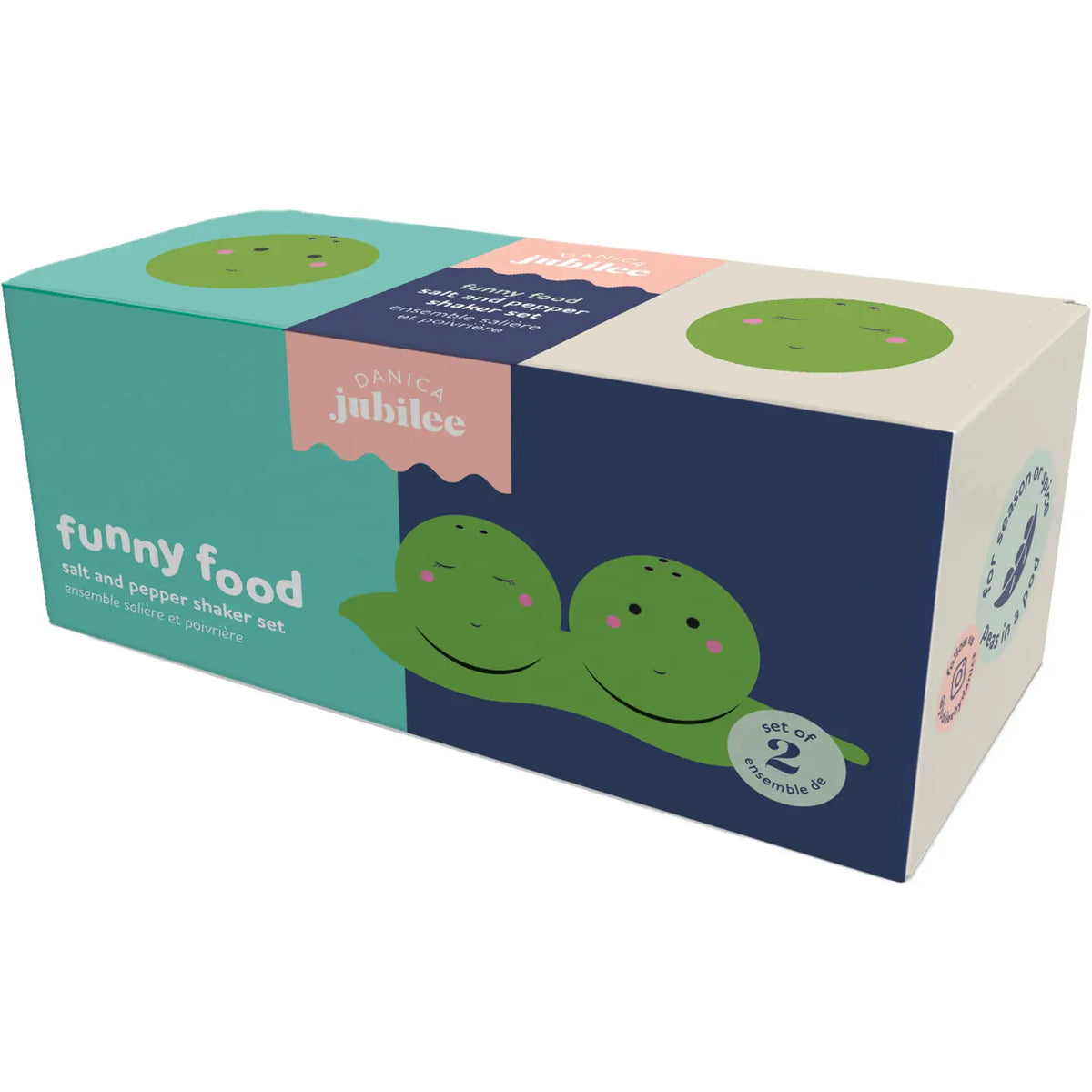 S/2 S&P Funny Food Peas