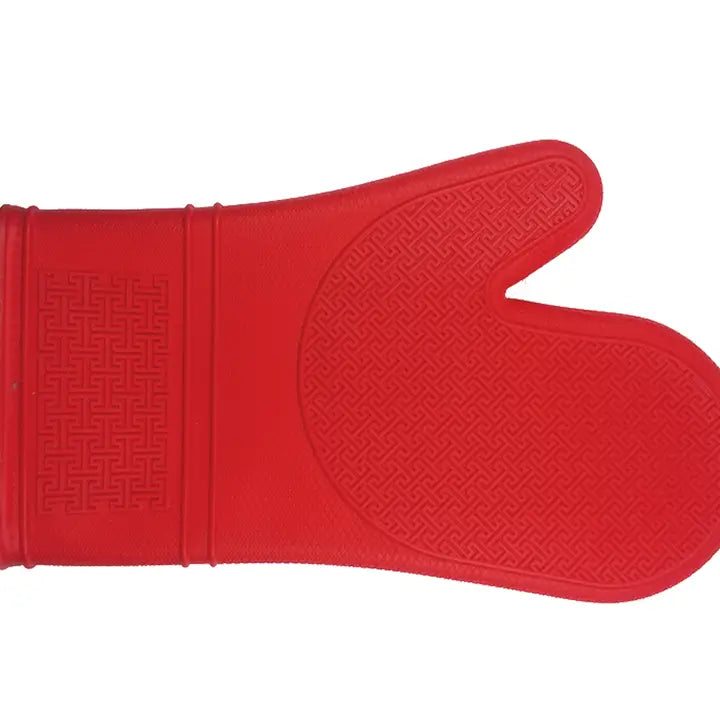 Red Silicone Oven Mitt