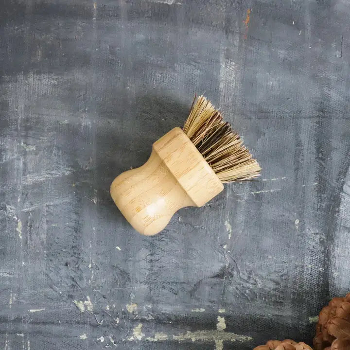 Sisal Palm Pot Scrubber, Wood