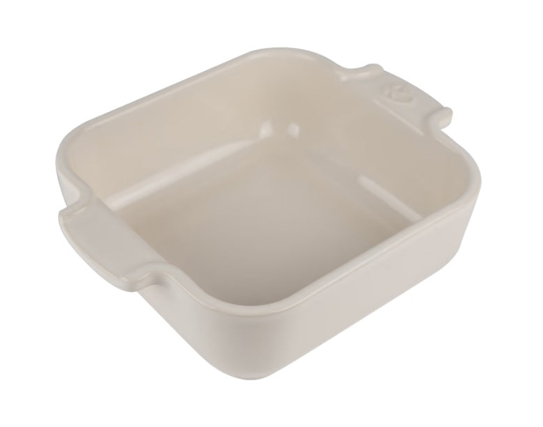 7" Square Ecru Ceramic Baking Dish