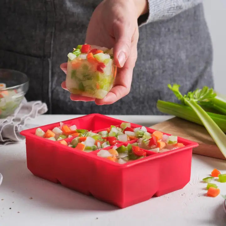 Red Jumbo Silicone Ice Tray