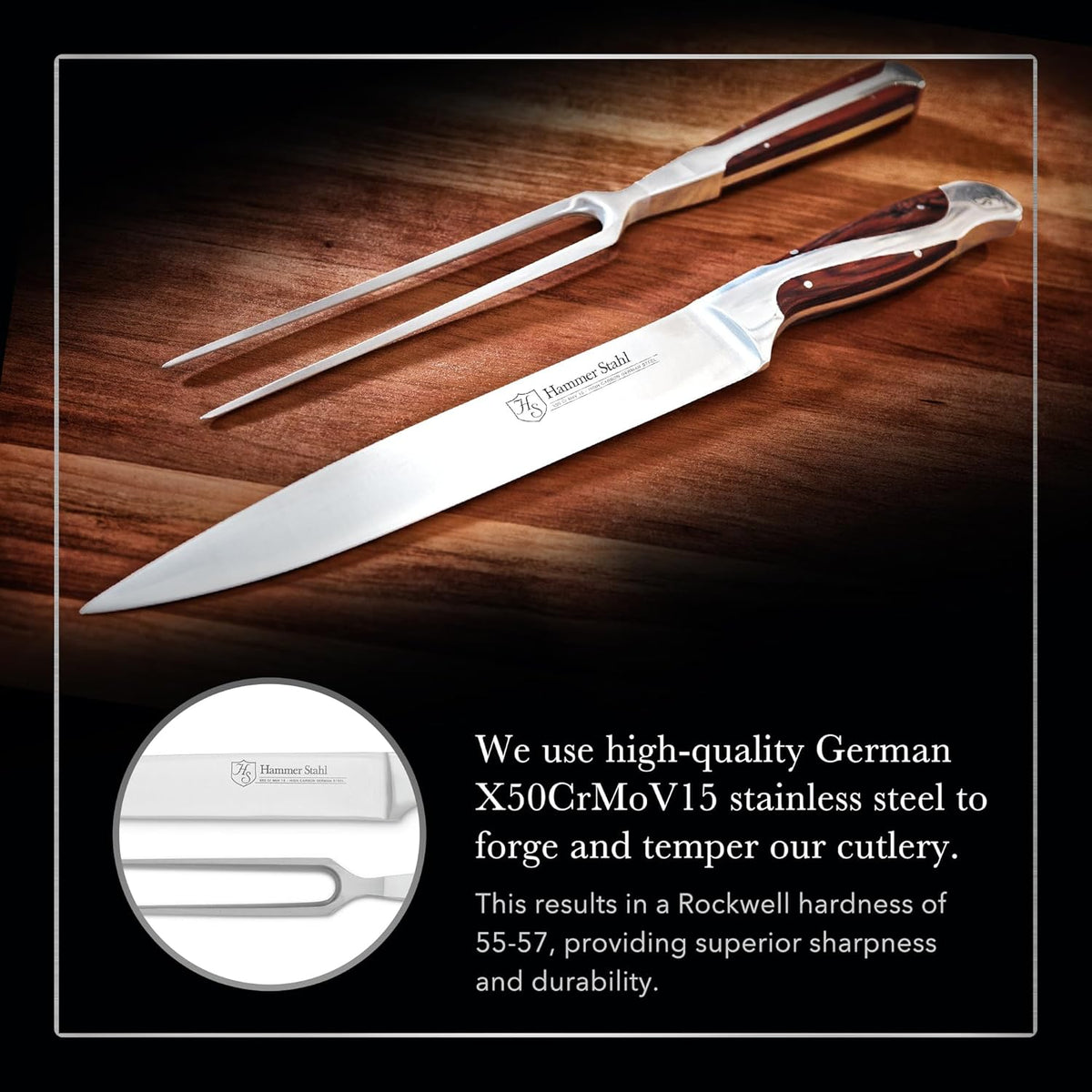 Carving Knife & Fork Set