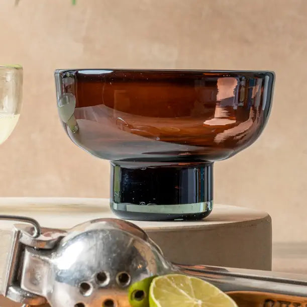 Handblown Tamarind Margarita Mezcal Glasses