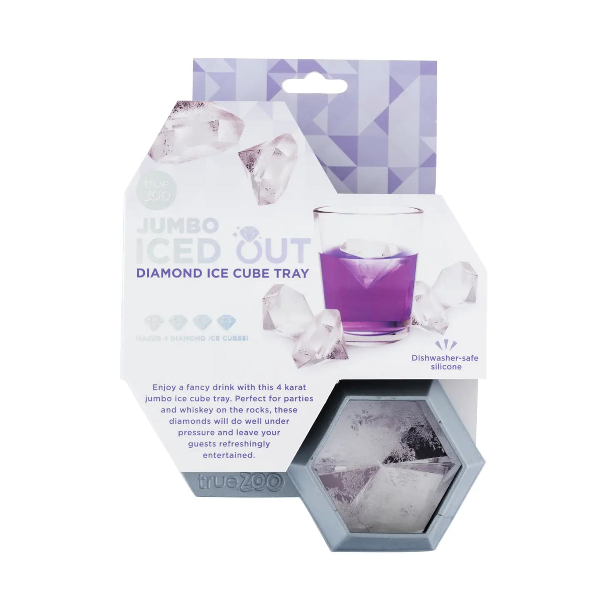 "Iced Out" Jumbo Diamond Ice Cube Tray