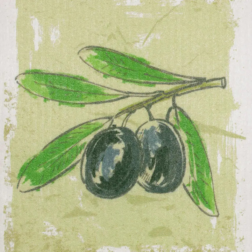 Swedish Dishcloth, Olive Branch