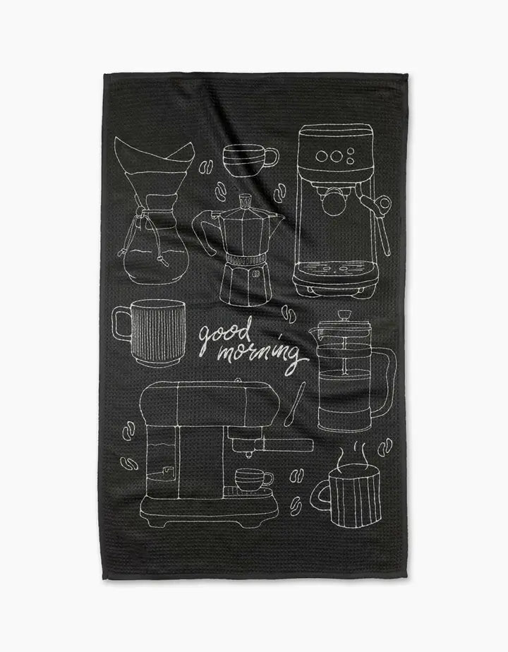 Good Morning Coffee Tea Towel
