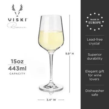 S/4 Inez Crystal Chardonnay Glasses