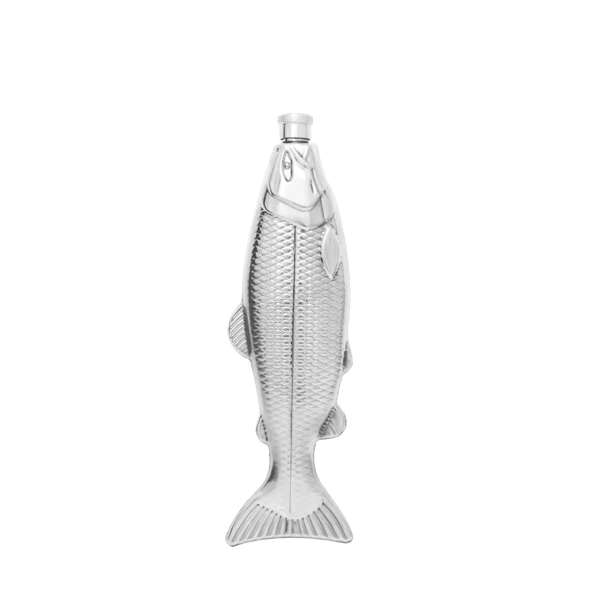 Fish Travel Flask, Stainless Steel, 4oz
