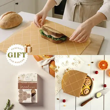 Bees S/2 XL Beeswax Bread Wrap