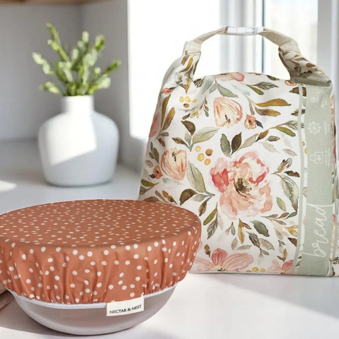 Indy Bloom Bread Bag & Dough Riser Cover Set