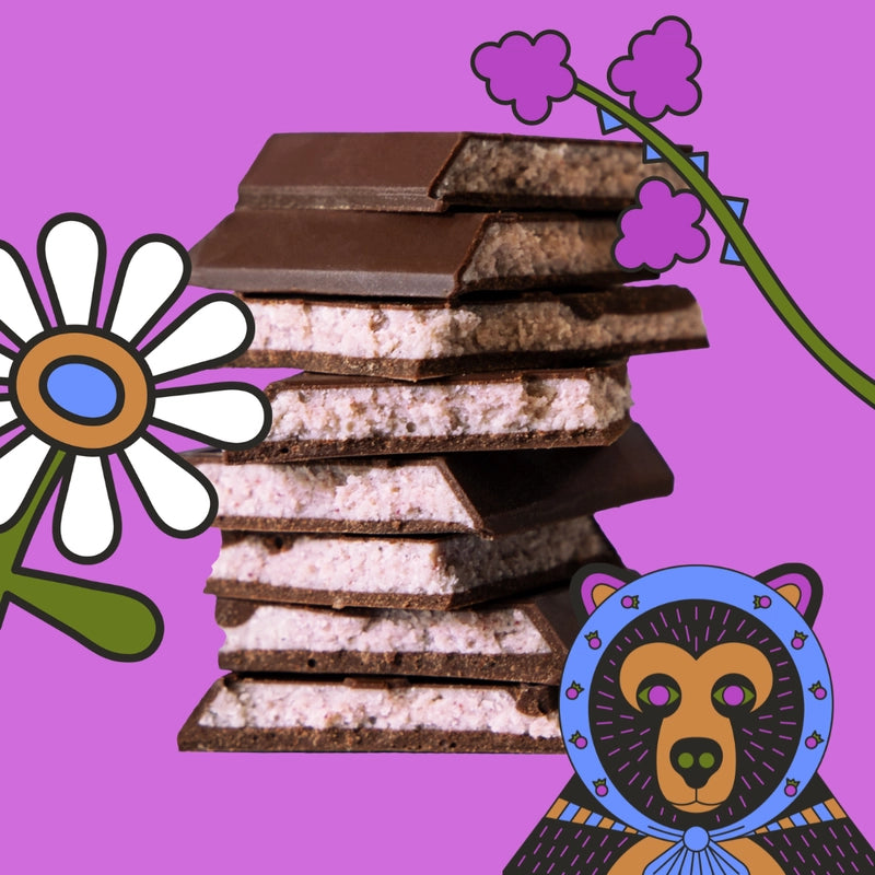 Hungry Blackberry Truffle Chocolate Bar