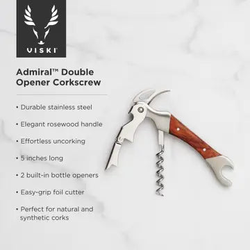 Admiral Rosewood Corkscrew & Foil Cutter