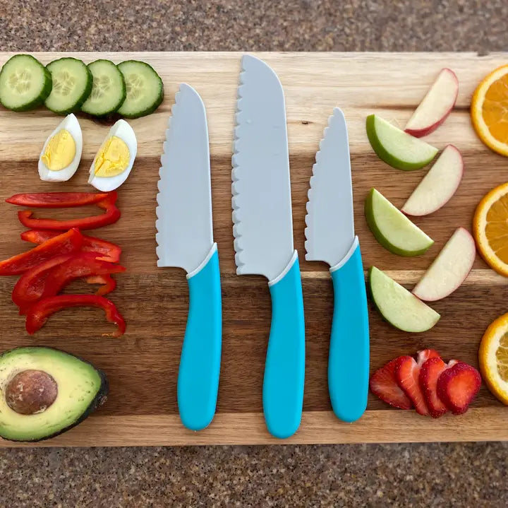Nylon 3-Piece Kid-Safe Chef's Knife Set