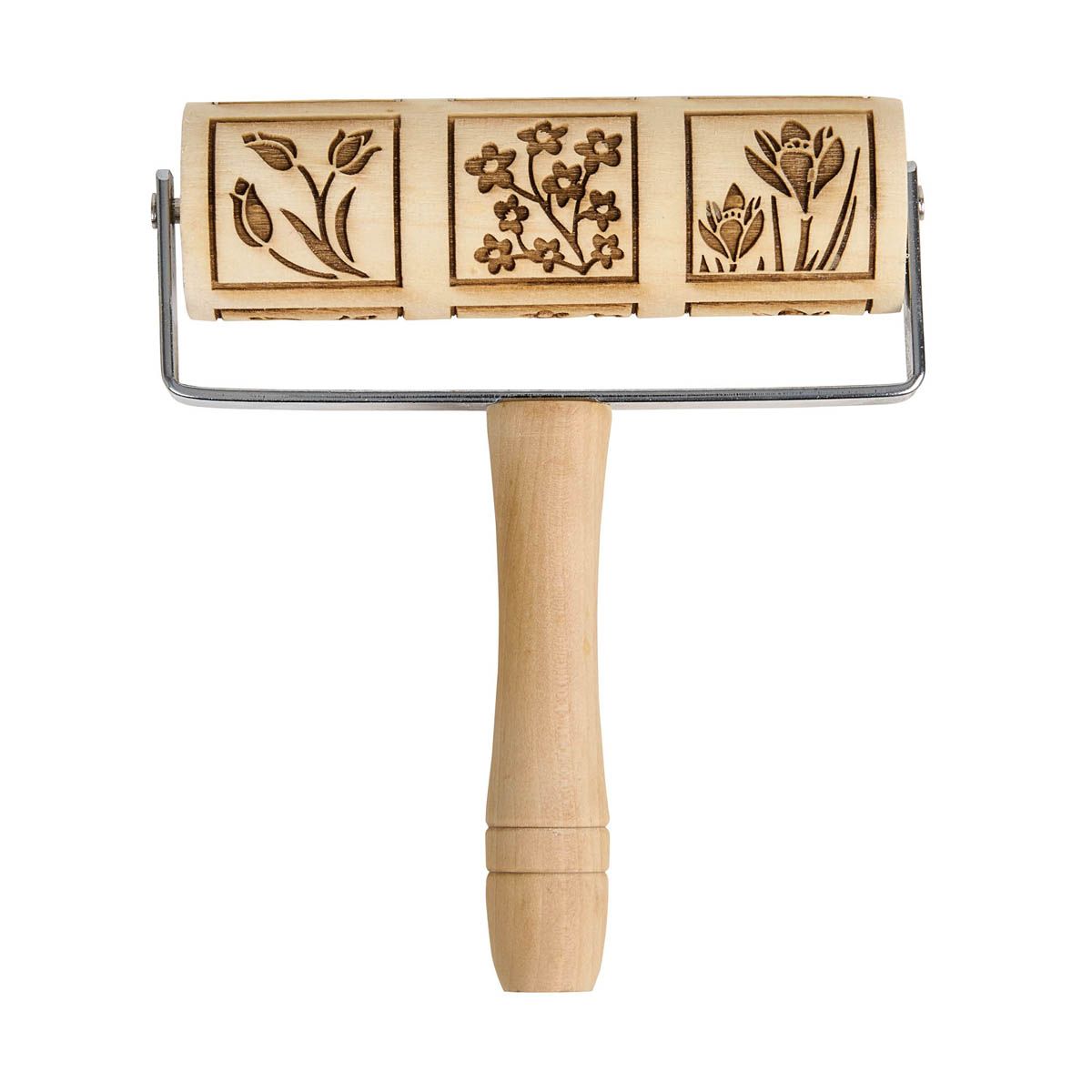 Spring Flowers Embossed Mini Rolling Pin