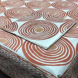 Tablecloth 60x90 Circles Red Orange