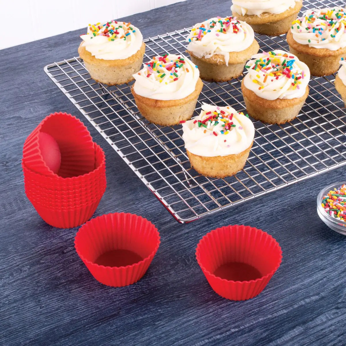 Silicone S/12 Muffin Cups
