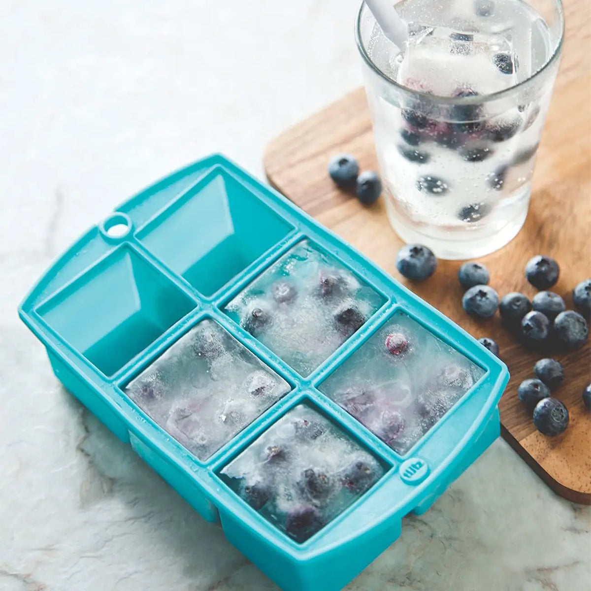 Mega Ice Block Tray, Teal, 7.25" X 4.5" X 2"