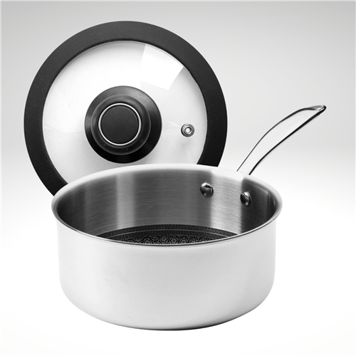 8" 2.5Q CeramicQR Saucepan With Lid