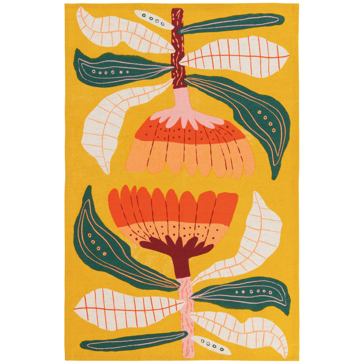 S/2 Venus Linen Cotton Dishtowels