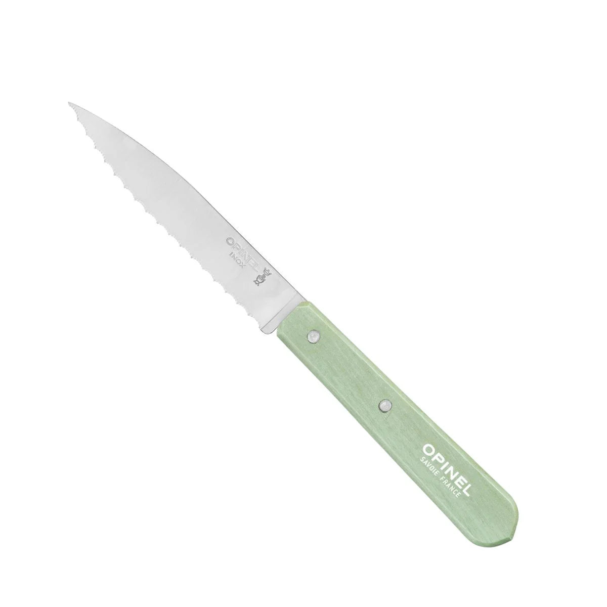 No.113 3.75" S/S Serrated Paring Essential, Sage Green