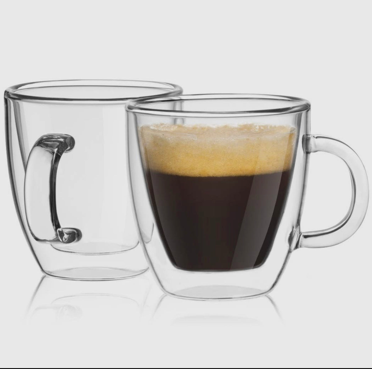 S/2 Savor 5.4oz Double Walled Espresso Glasses