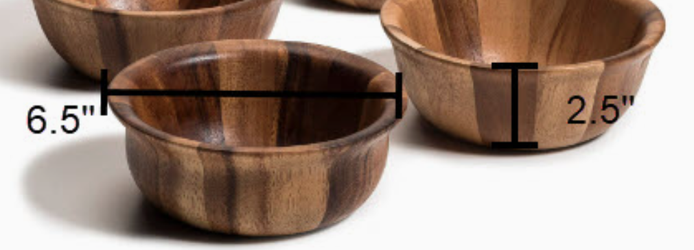 Flare Wood Salad Bowl Individual