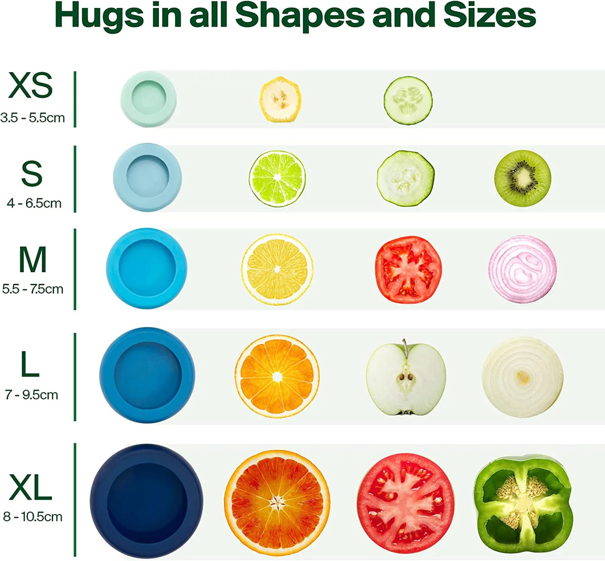 Food Huggers Fresh Green S/5