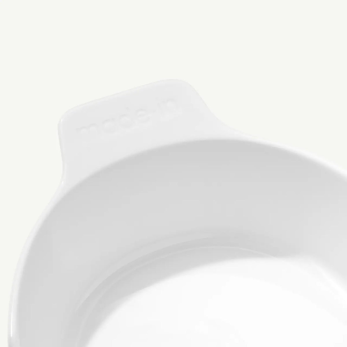 10" x 6.6" Oval White Porcelain Baking Dish