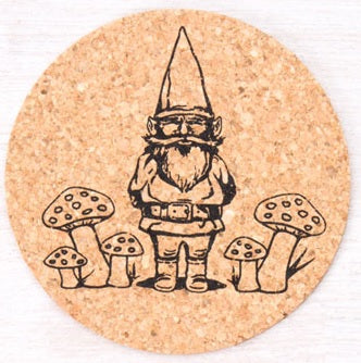 Gnome Cork Coasters