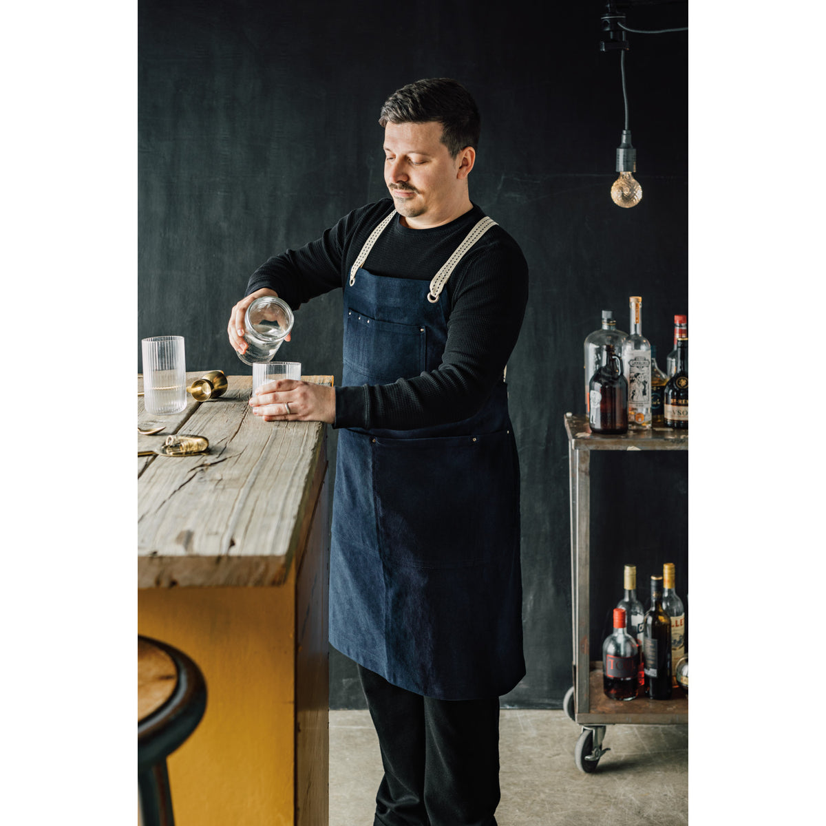 Mason Apron Midnight Dark Blue