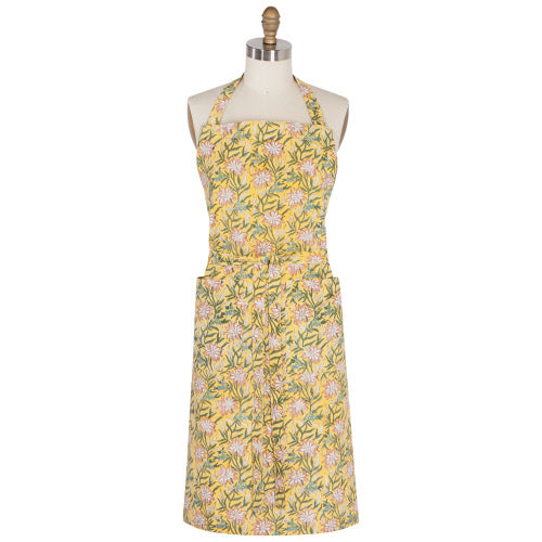 Apron Clematis Block Print