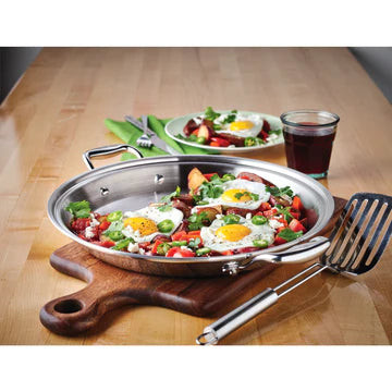 Titanium 13.5" Paella Pan with Lid