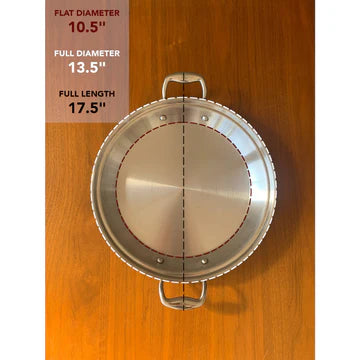 Titanium 13.5" Paella Pan with Lid